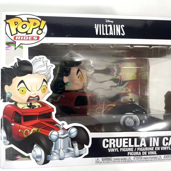 Funko Pop! Disney Cruella In Car #61 Hot Topic Exclusive Vinyl Figure - Picture 2 of 11